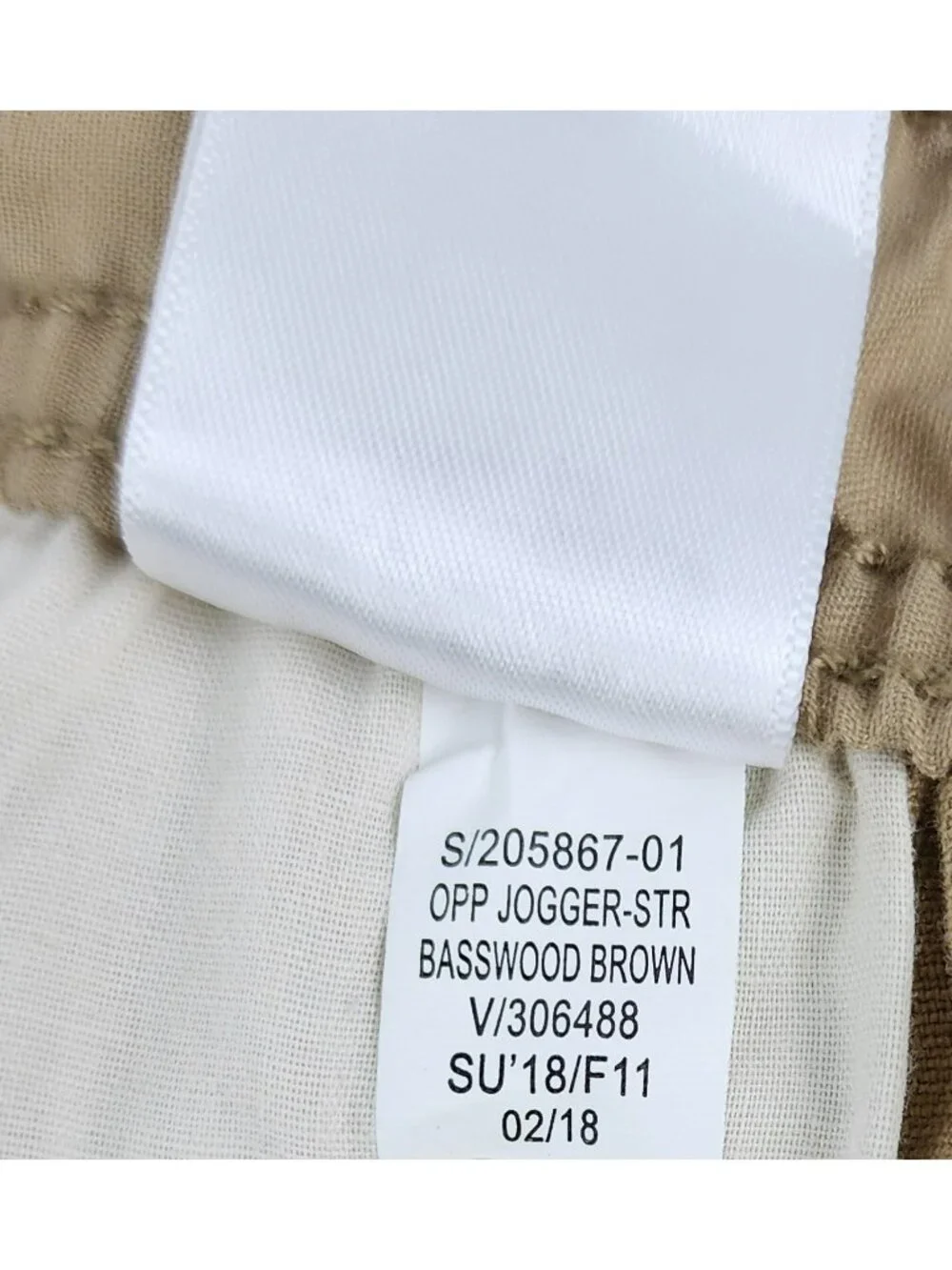 Old Navy Pants Mens Large Tan Built-in Flex Modern Joggers Tapered Leg 34x29 NWT
